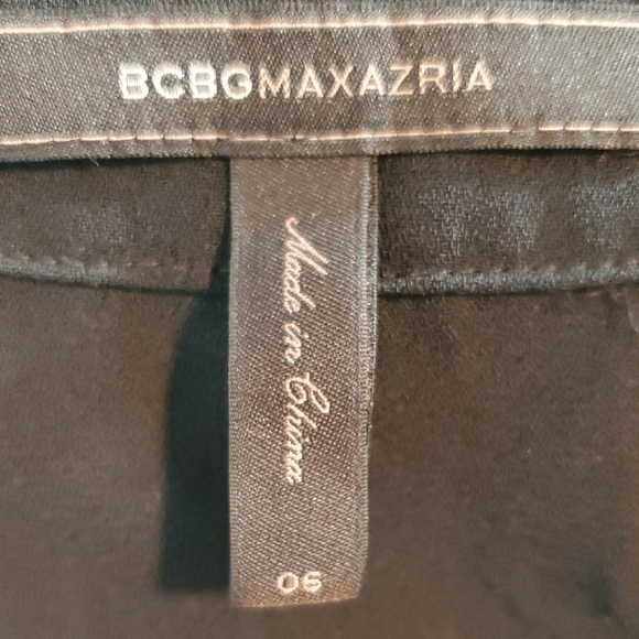 BCBGMaxAzria Black Midi 3/4 Sleeve Dress Size 6 - Picture 2 of 12